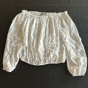 Brandy Melville flowy white blouse